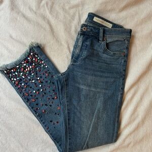 Pilcro rhinestone jeans